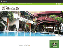 Tablet Screenshot of hoteltheflorakutabali.com